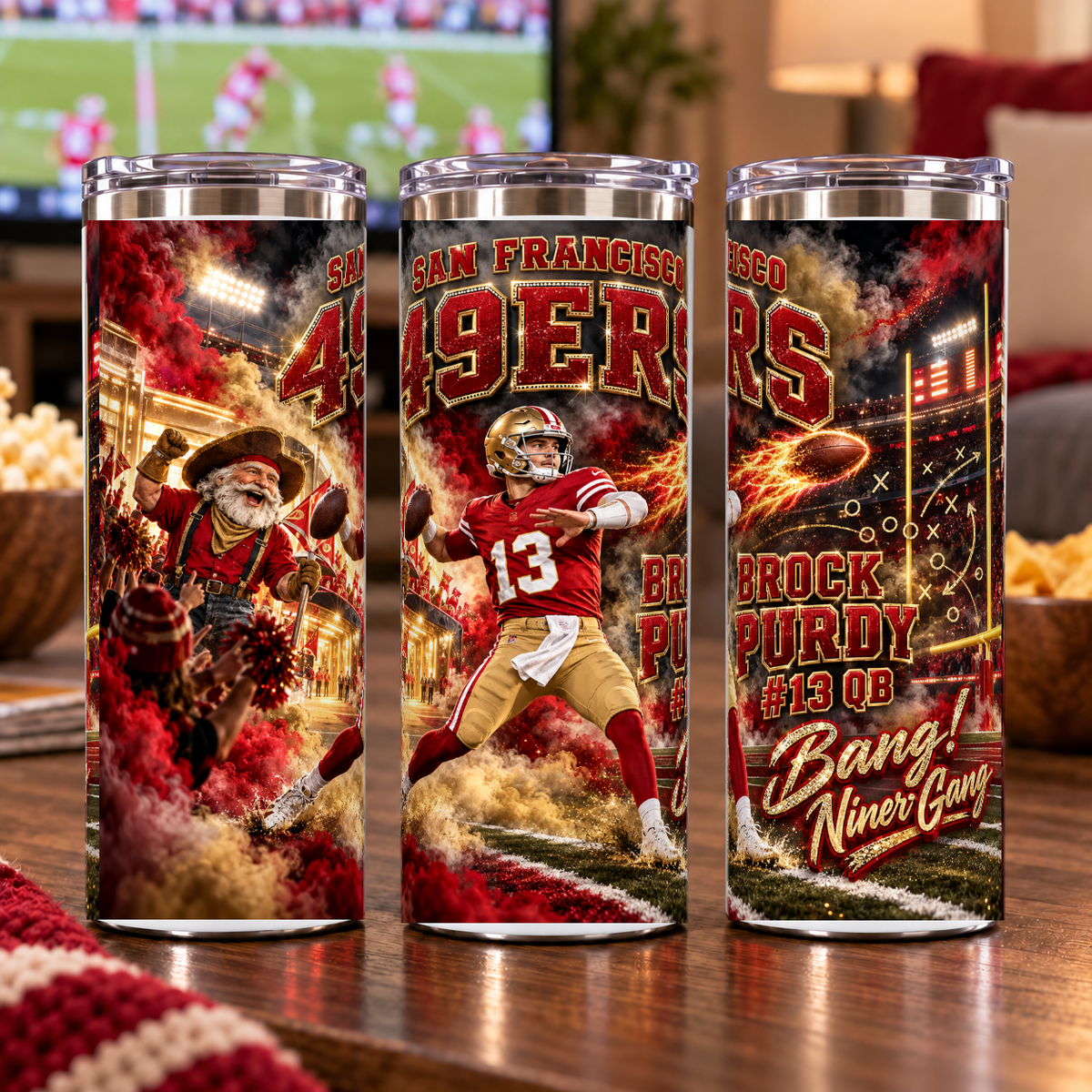 Custom Football Team Tumbler