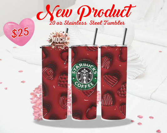 3D Heart Me Tumbler