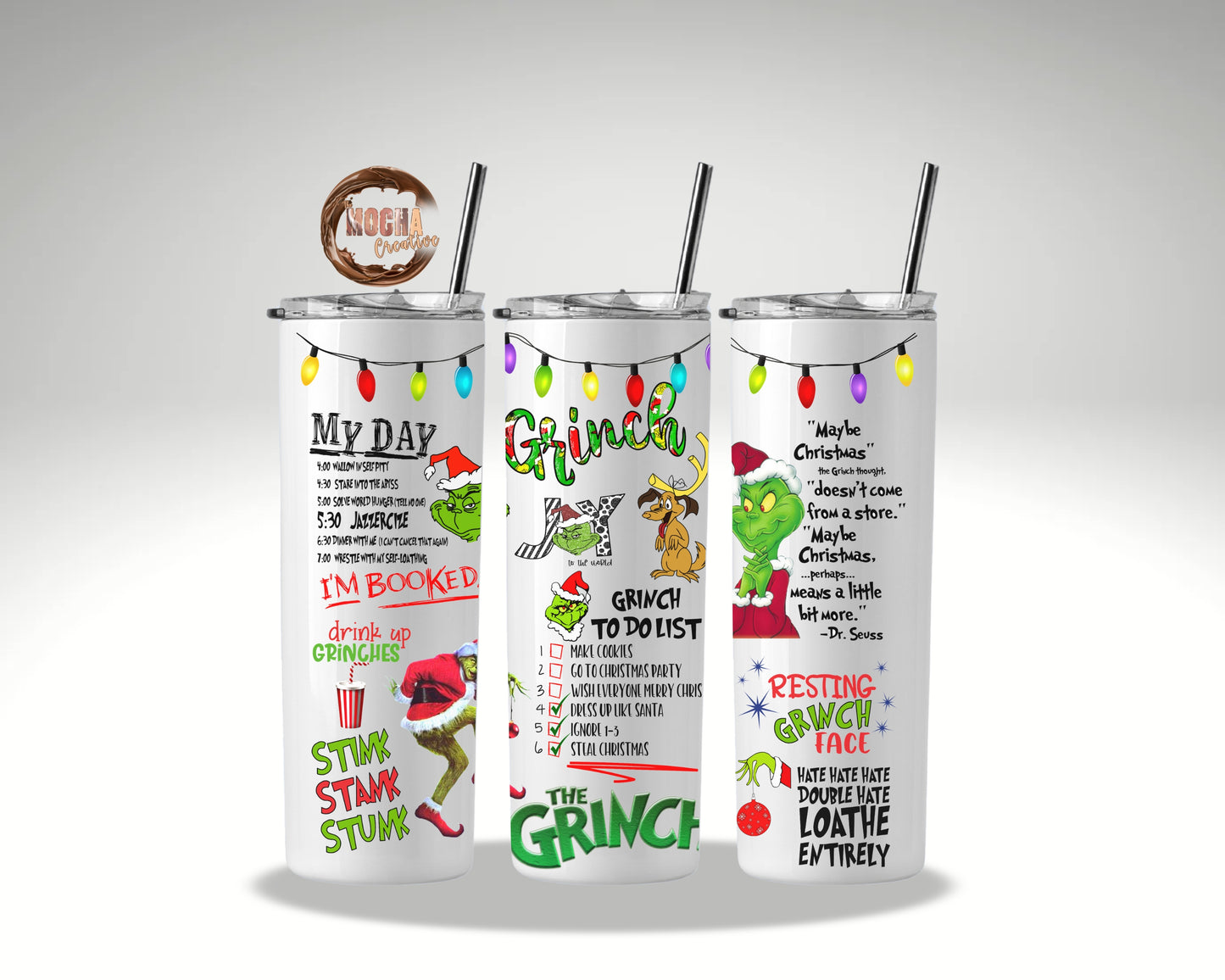 Green Guy Mischievous Christmas Tumbler