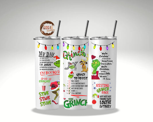Green Guy Mischievous Christmas Tumbler