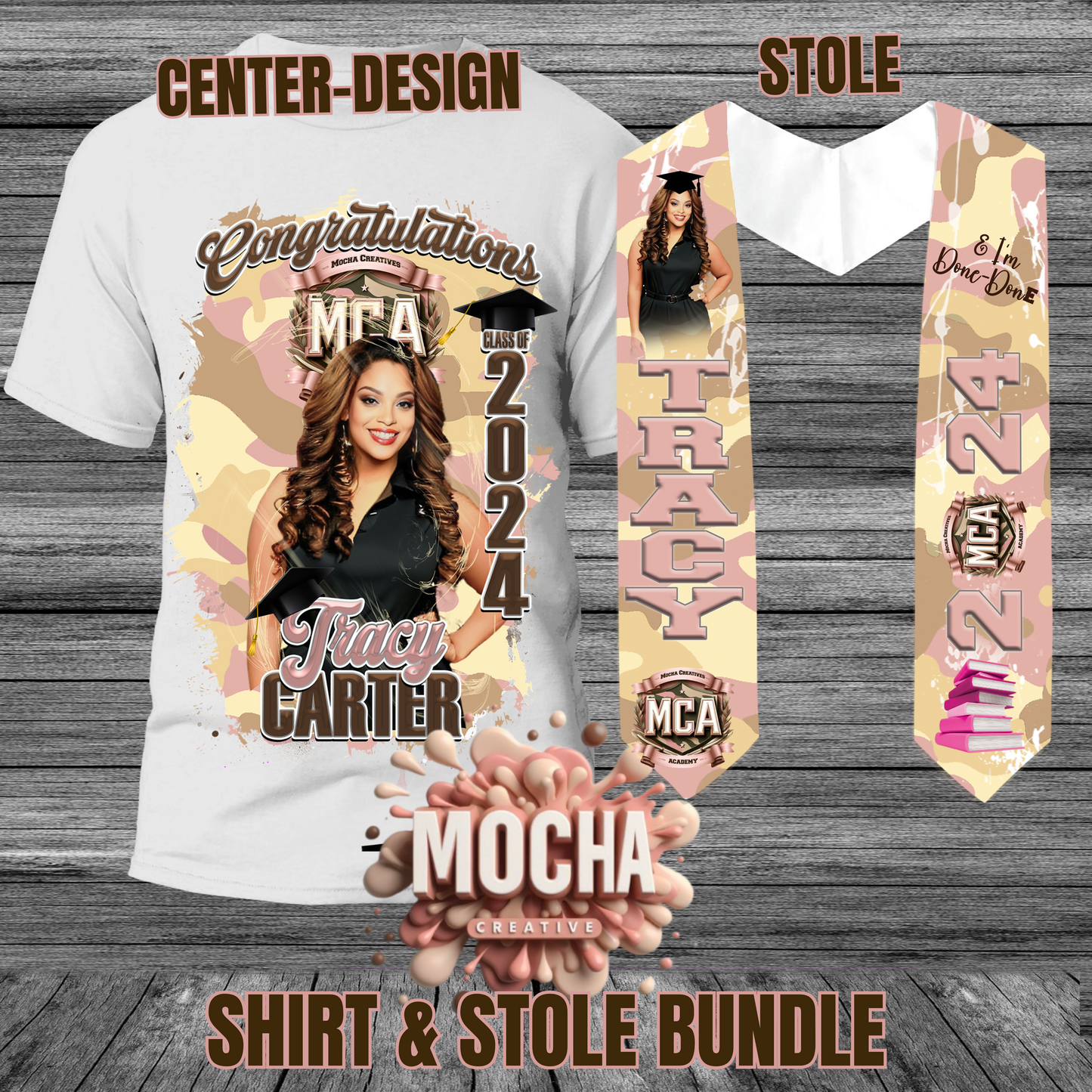 Graduation Shirt & Stole Bundle